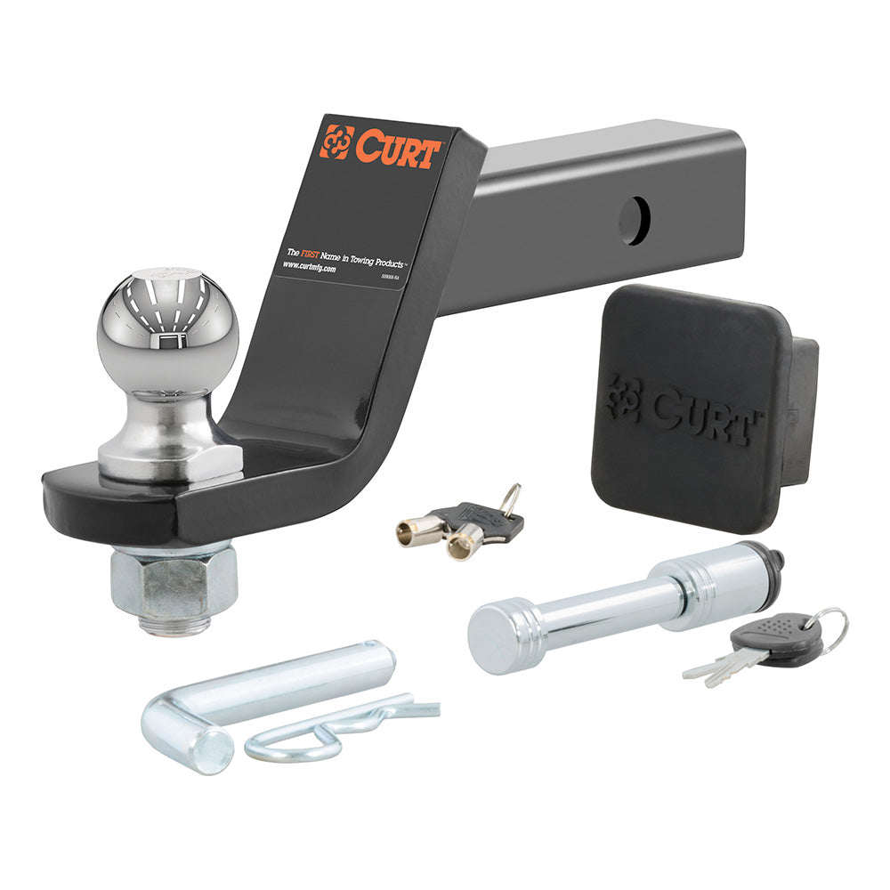 CURT Towing Starter Kit w/2" Ball - 2" Shank - 7,500 lbs - 4" Drop [45554]