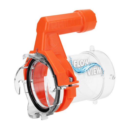 Camco Rhino RV Sewer Hose Extender PRO - 5 Sewer Hose Extension - Torque-Grip Handle w/Built-In LED Flashlight [39570]