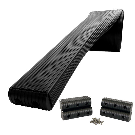 Caliber BunkWrap Kit - Black 24' x 2" x 6" Roll + 4 Caps + HRDW Roll + 4 Endcaps  Stainless Steel Hardware [23056-BK]
