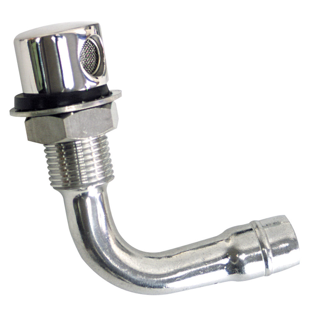 Whitecap Fuel Vent - Round Head, 90 Degree, 9/16" Hose [S-7033C]