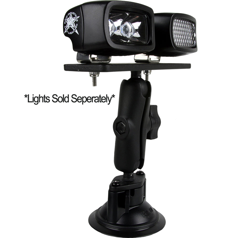 RIGID Industries RAM Suction 3.7" Arm - 6.25" x 2" Plate [40063]