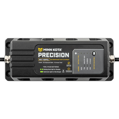 Minn Kota On-Board Precision Charger MK-110 PCL 1 Bank x 10 AMP LI Optimized Charger [1831101]